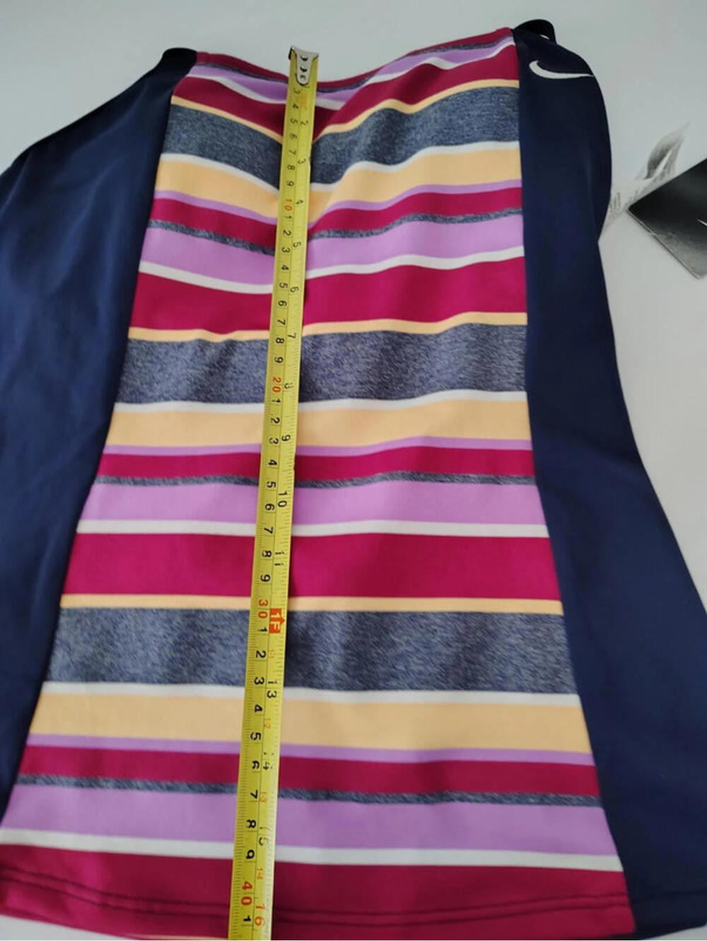 Nike swim tankini top racerback swimsuit women's sz m beach multicolor navy nwt - Picture 8 of 9